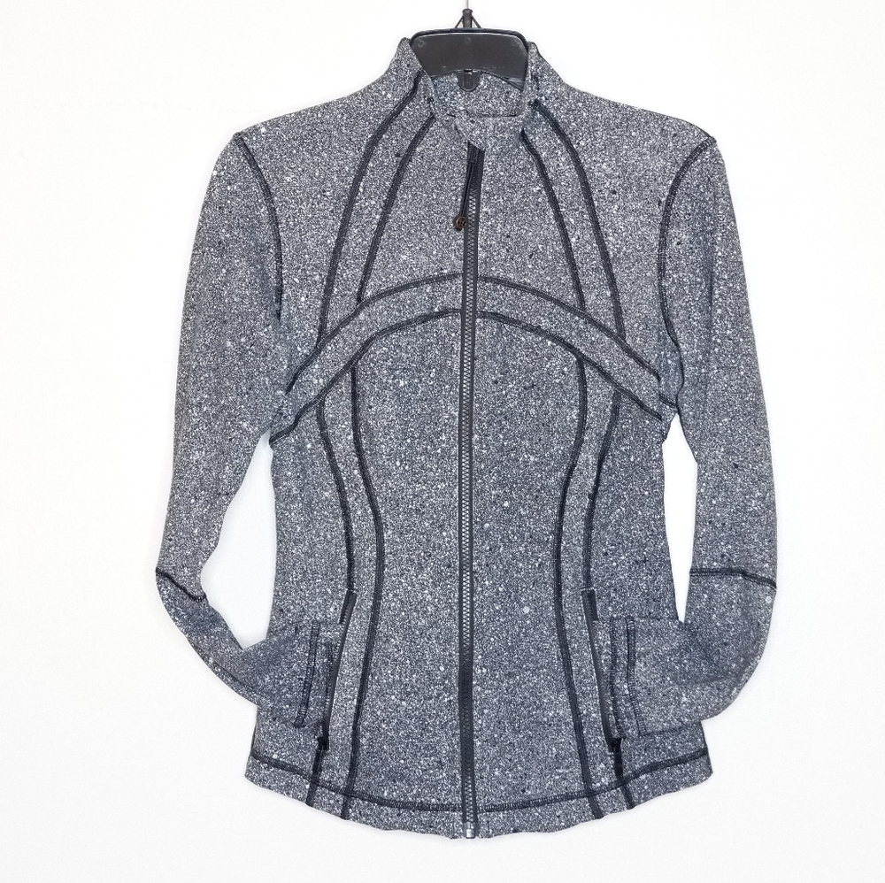 - 6) Lululemon Define Jacket Black&White Splatter Print LIKE NEW!!